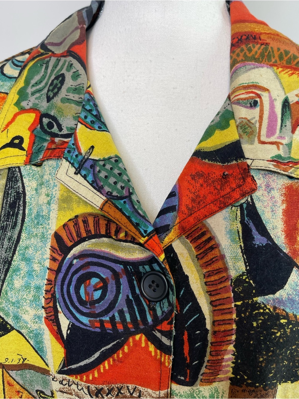 Ultimate Philadelphia PA size large blazer jacket art to wear abstract Picasso - Picture 8 of 16